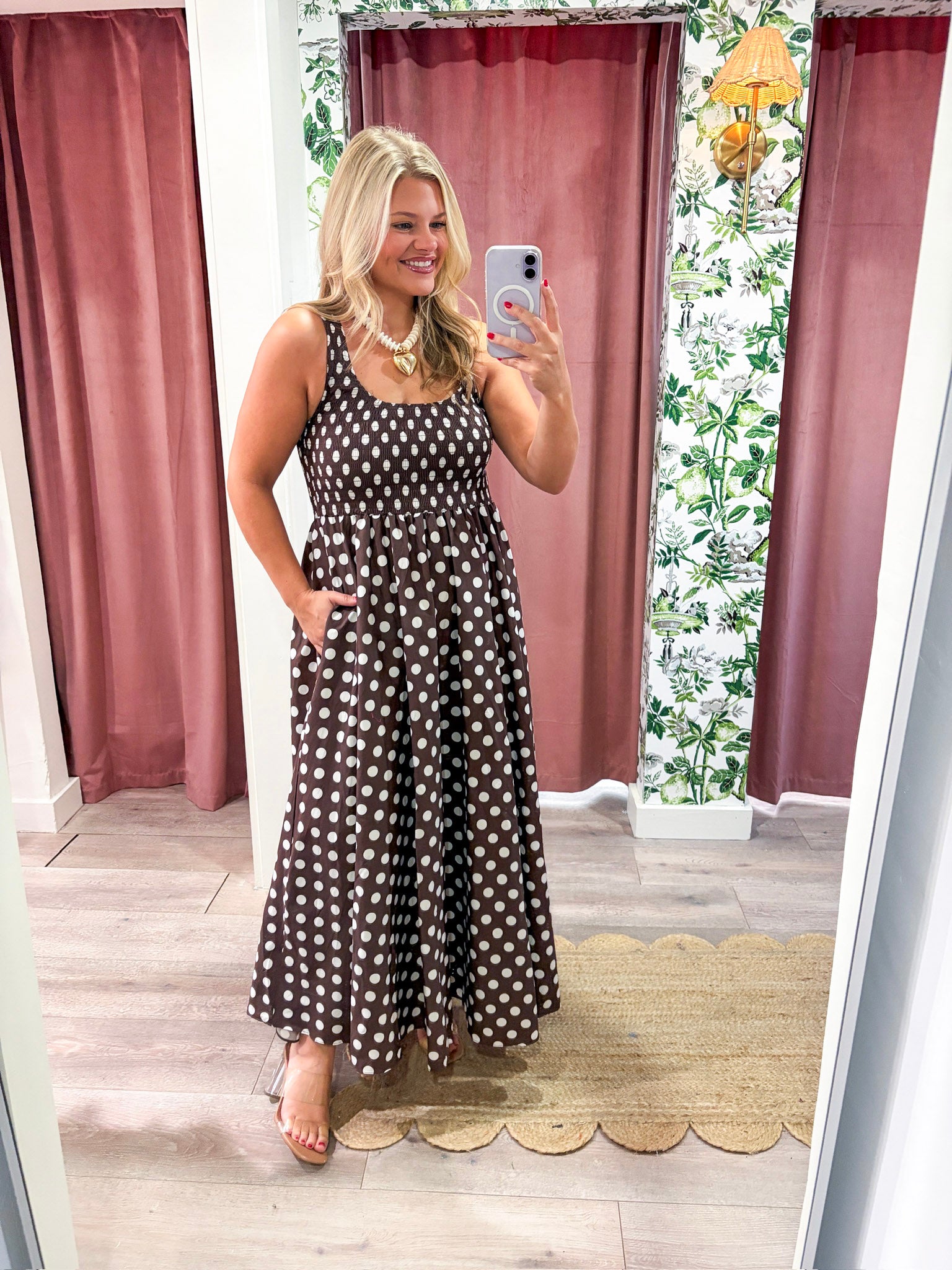 Eileen Polka Dot Maxi Dress