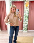 Warmth Edit Sweater-Taupe