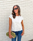 Garden Grace Linen Top