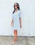 Olivia Stripe Mini Dress