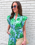 Delicate Petals Midi Dress