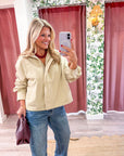 Easygoing Drawstring Jacket
