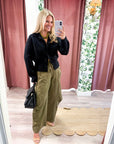 Fireside Cottage Cardigan-Black