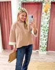 Warmth Edit Sweater-Taupe
