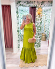 Purely Yours Maxi Dress-Lime