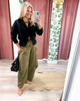 Fireside Cottage Cardigan-Black