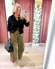 Fireside Cottage Cardigan-Black