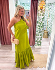 Purely Yours Maxi Dress-Lime