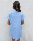 Forever Favorite Mini Dress-Chambray