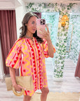 Sun and Wave Mini Dress