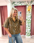 Lavinia Floral Jacquard Top