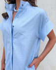 Forever Favorite Mini Dress-Chambray