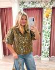Lavinia Floral Jacquard Top
