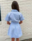 Crisp Summer Button Down Mini Dress