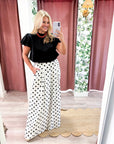 Maple Lane Knit Top- Black