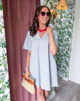 Olivia Stripe Mini Dress