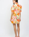 Spring Lily Button Down Mini Dress