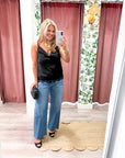 Lace Allure Top-Black
