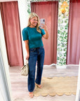 Sunday Autumn Knit Top-Teal