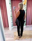 Midnight Satin Top