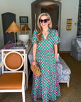 Gercy Abstract Maxi Dress