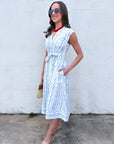 Sugar Petal Eyelet Midi Dress