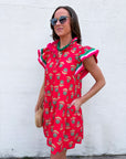 Floral Medallion Mini Dress