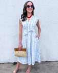 Sugar Petal Eyelet Midi Dress