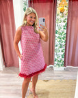 Feather Muse Jacquard Dress