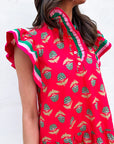 Floral Medallion Mini Dress