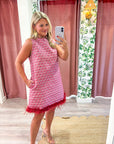 Feather Muse Jacquard Dress