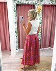 Gardenia Glow Midi Skirt