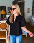 Floral Moment Embroidered Top