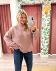 Downtown Girl Sweater-Mauve