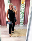 Midnight Satin Top