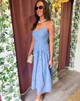 Marina Muse Midi Dress-Royal