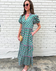 Gercy Abstract Maxi Dress