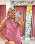 Feather Muse Jacquard Dress