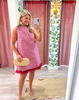 Feather Muse Jacquard Dress