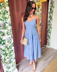 Marina Muse Midi Dress-Royal