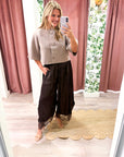 Arabian Nights Balloon Pants-Brown