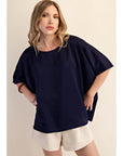 New Favorite Oversized Top-Navy