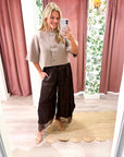 Arabian Nights Balloon Pants-Brown