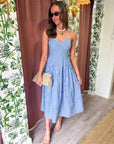 Marina Muse Midi Dress-Royal