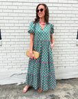 Gercy Abstract Maxi Dress