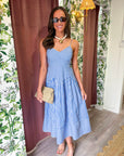 Marina Muse Midi Dress-Royal