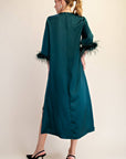 Glam Preview Midi Dress-Hunter Green