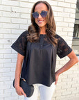 Soft Serenity Top-Black
