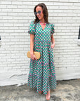 Gercy Abstract Maxi Dress