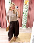 Arabian Nights Balloon Pants-Brown